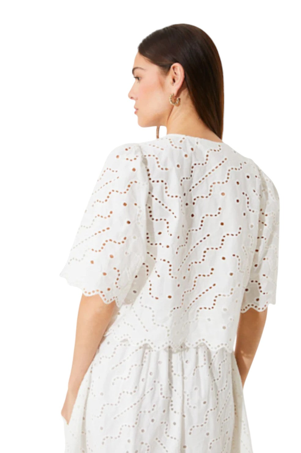 Liam Top - Blanc Casse