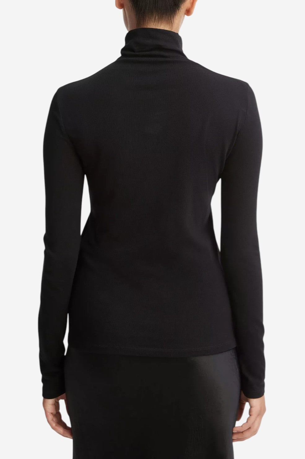 Essential Long Sleeve Turtleneck - Black