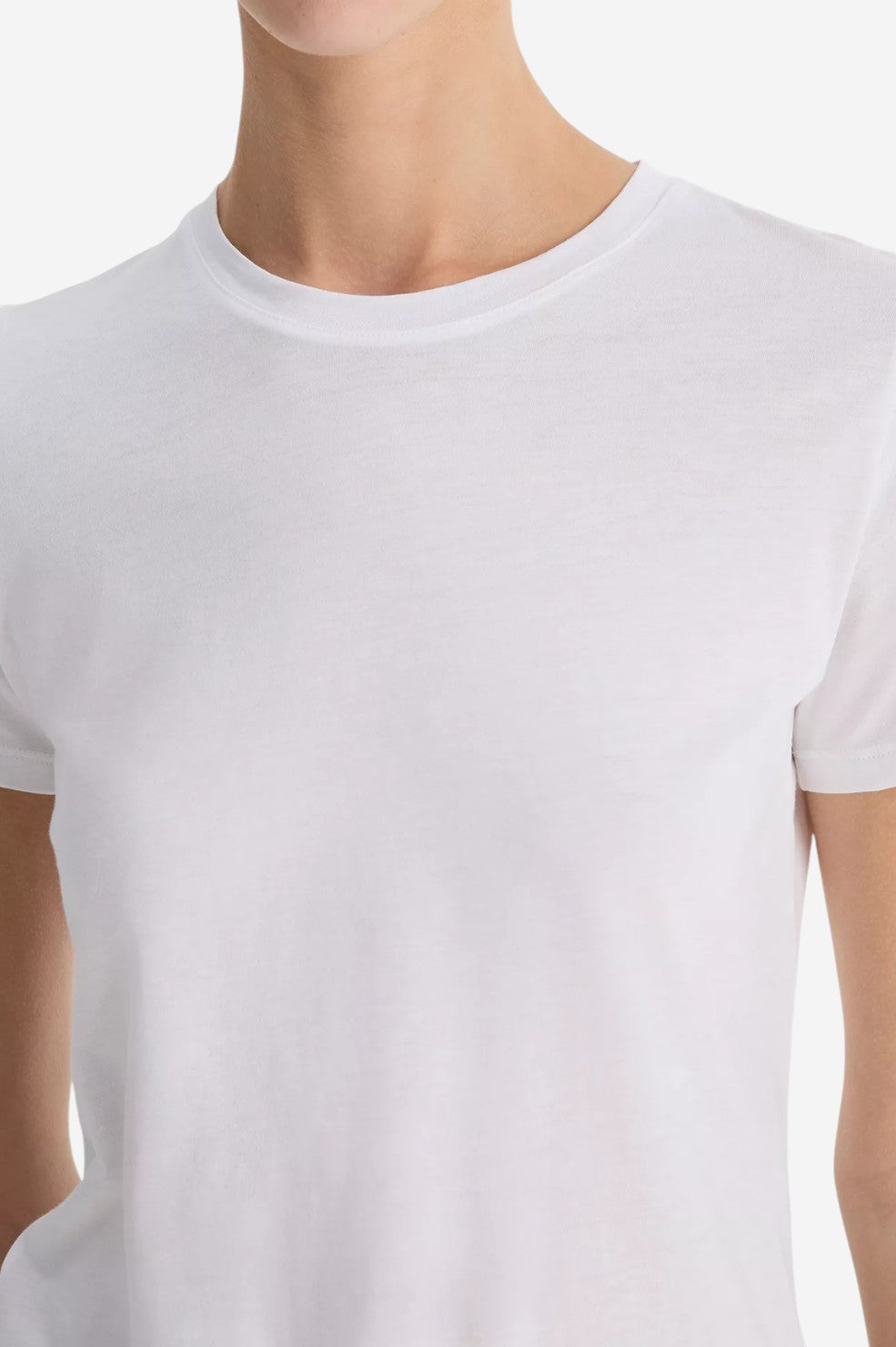 Essential Pima Cotton Crew Neck T-Shirt - Optic White