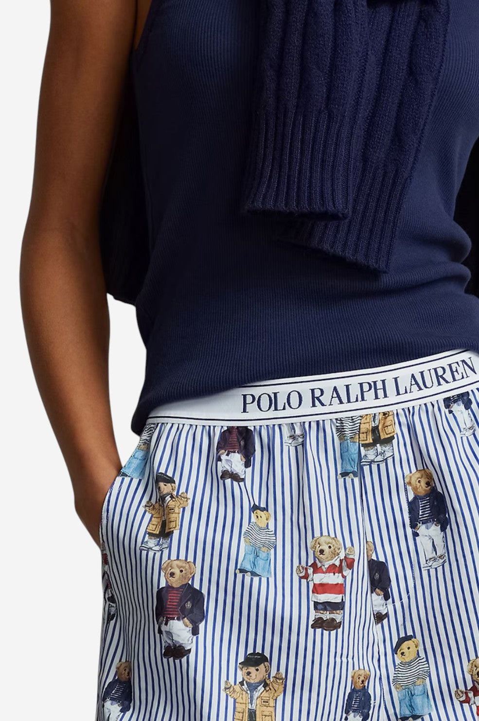 Sleep Boxer Allover Bear - Nautical Stripe