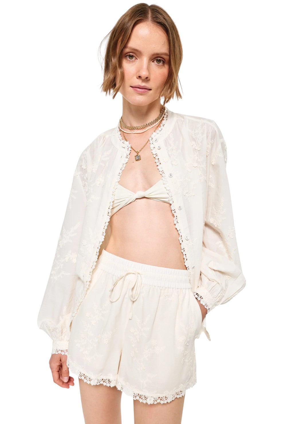 Palmyra Blouse - Macadamia