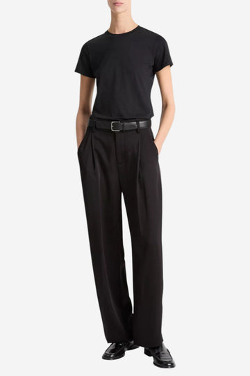 Essential Pima Cotton Crew Neck T-Shirt - Black