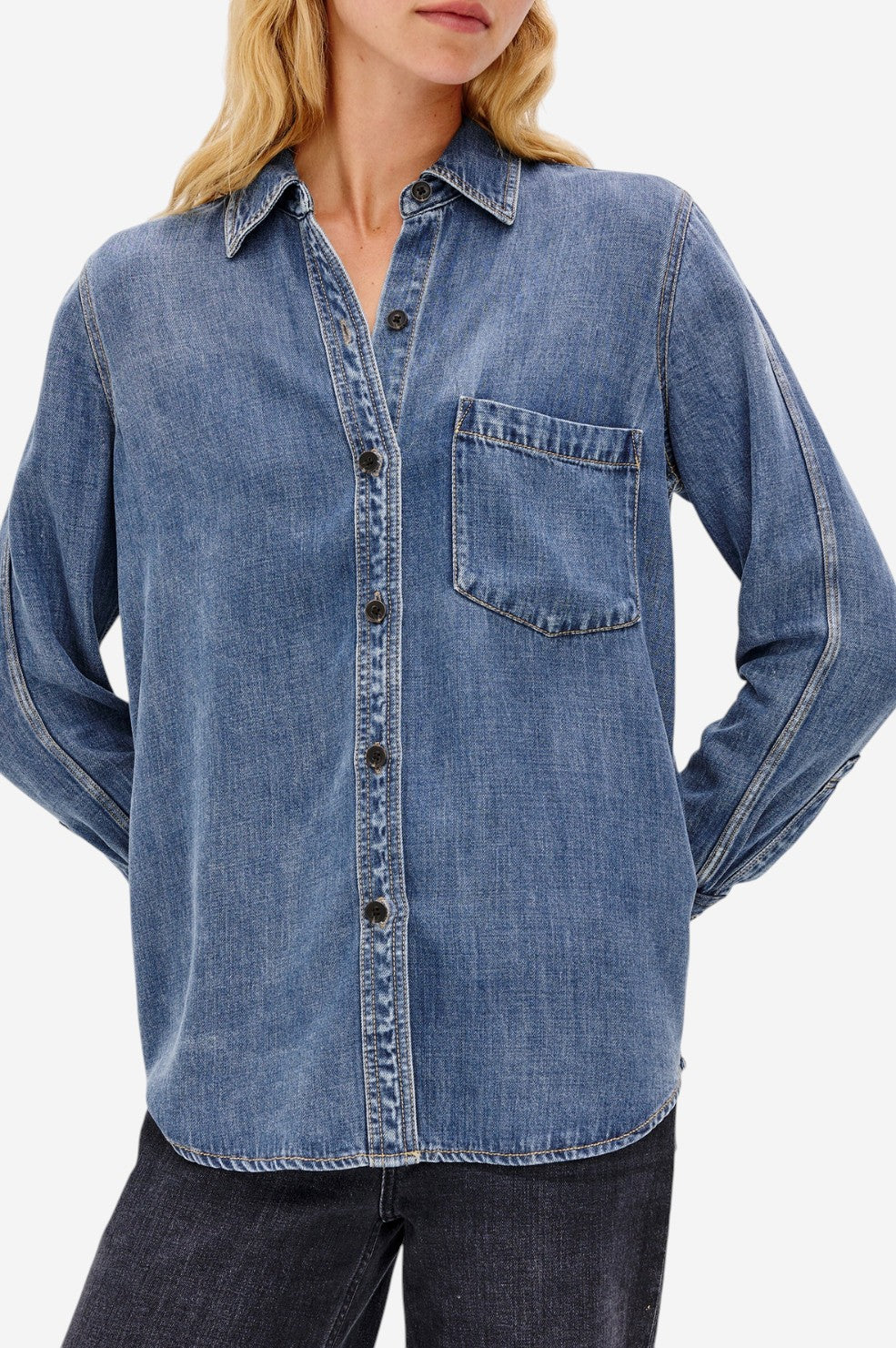 Atticus Shirt - Antique Blue