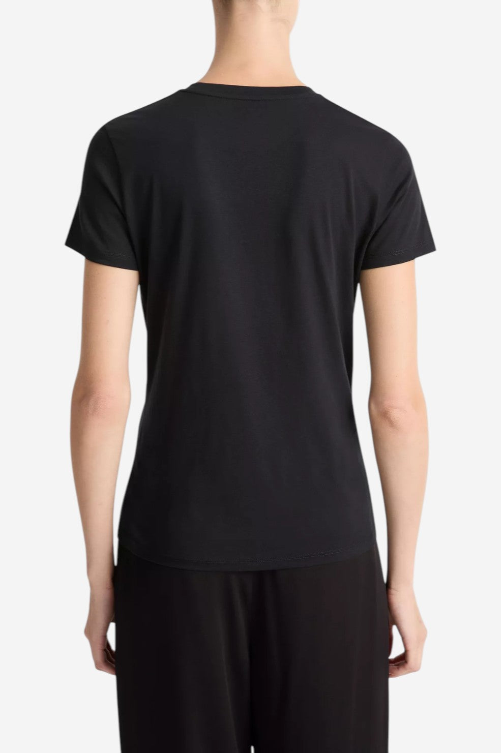Essential Pima Cotton Crew Neck T-Shirt - Black