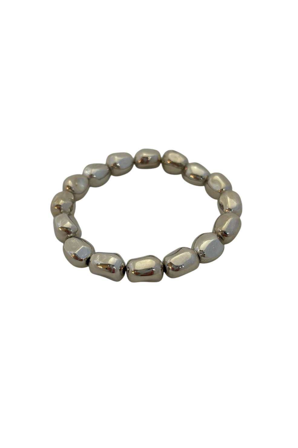Medium Pebble Bracelet - Silver