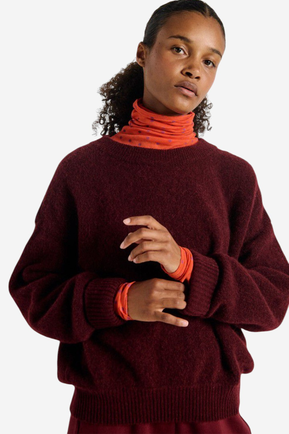 Vitow Jumper - Dark Red