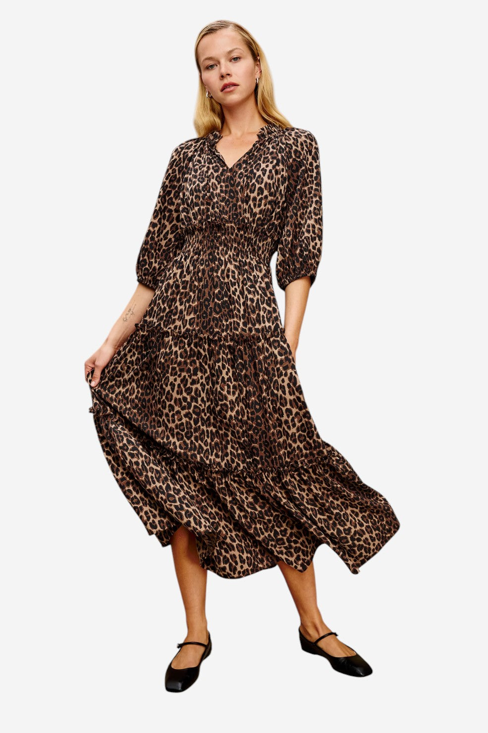 Caterine Dress - Brown Nala