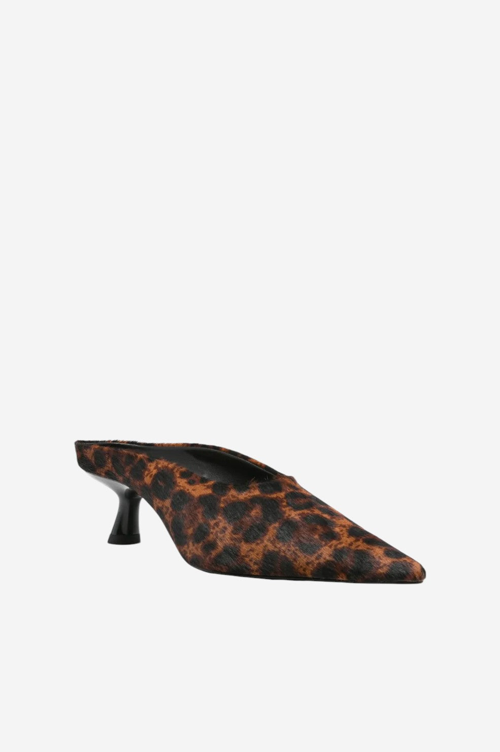 *PRE-ORDER* Haircalf Pointed Gala Mule - Leopard