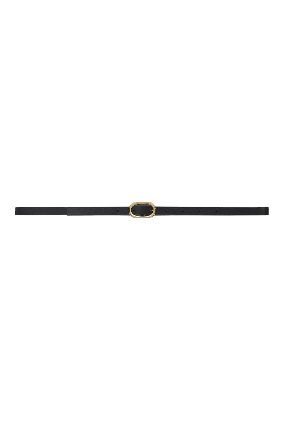 Mini Signature Link Belt - Black with Gold