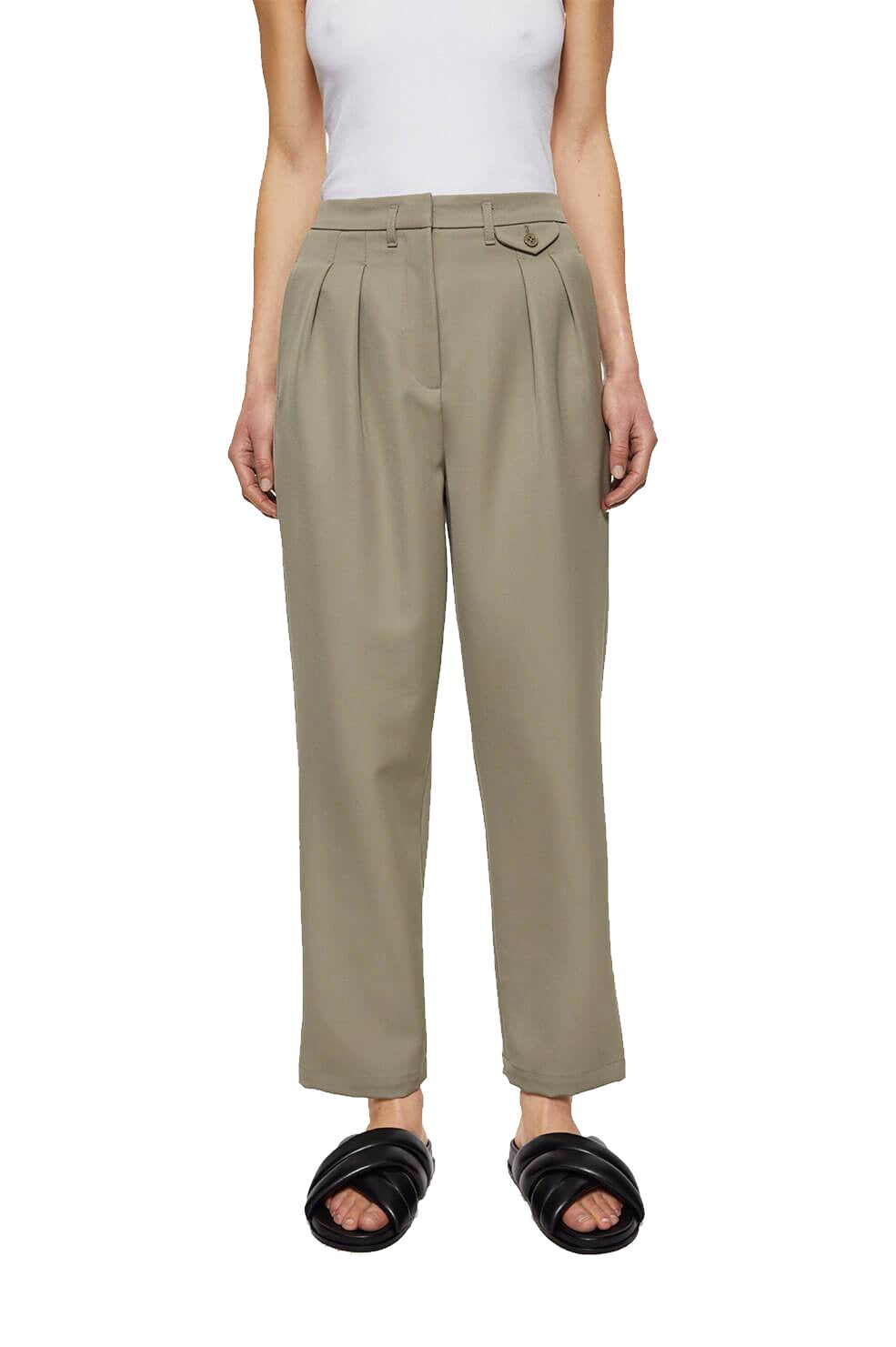 Mycah Trouser - Green Khaki