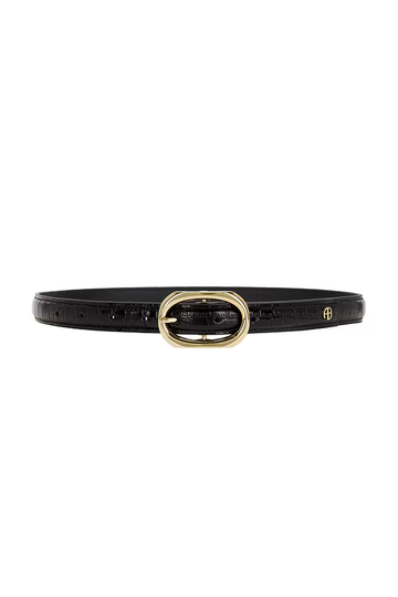 Mara Belt - Black Embossed