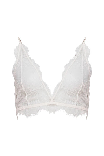 Delicate Lace Bra - Pink Nude