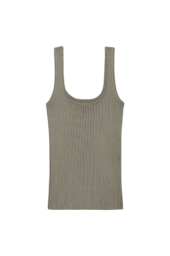 Josie Tank - Green Khaki and Olive