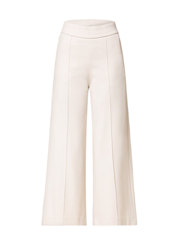 Irma Jersey Wide Leg Pant - Cream