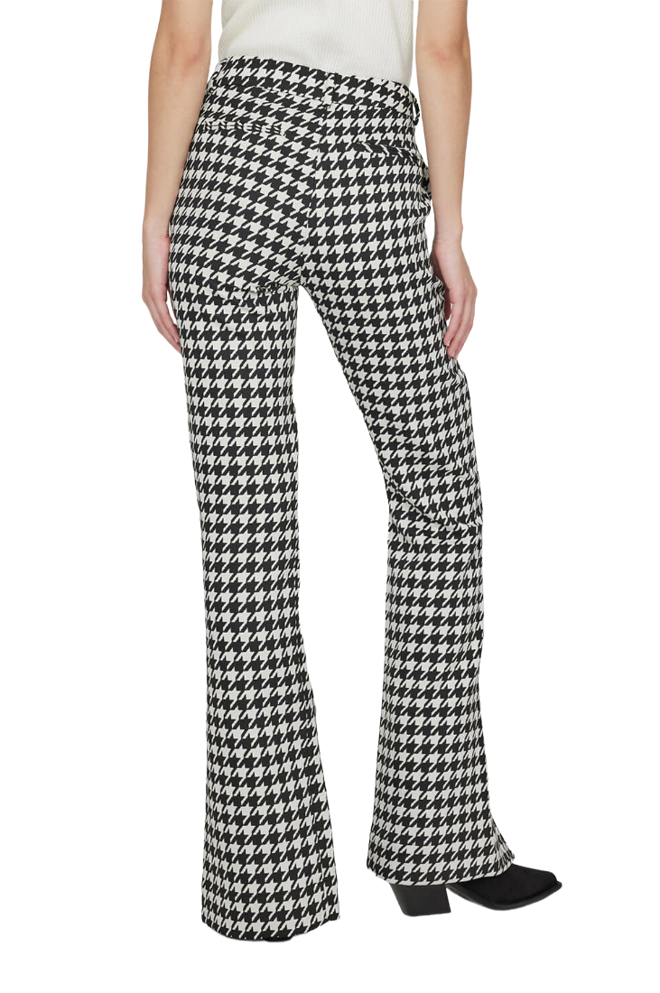 Jocelyn Trouser - Black and White Houndstooth