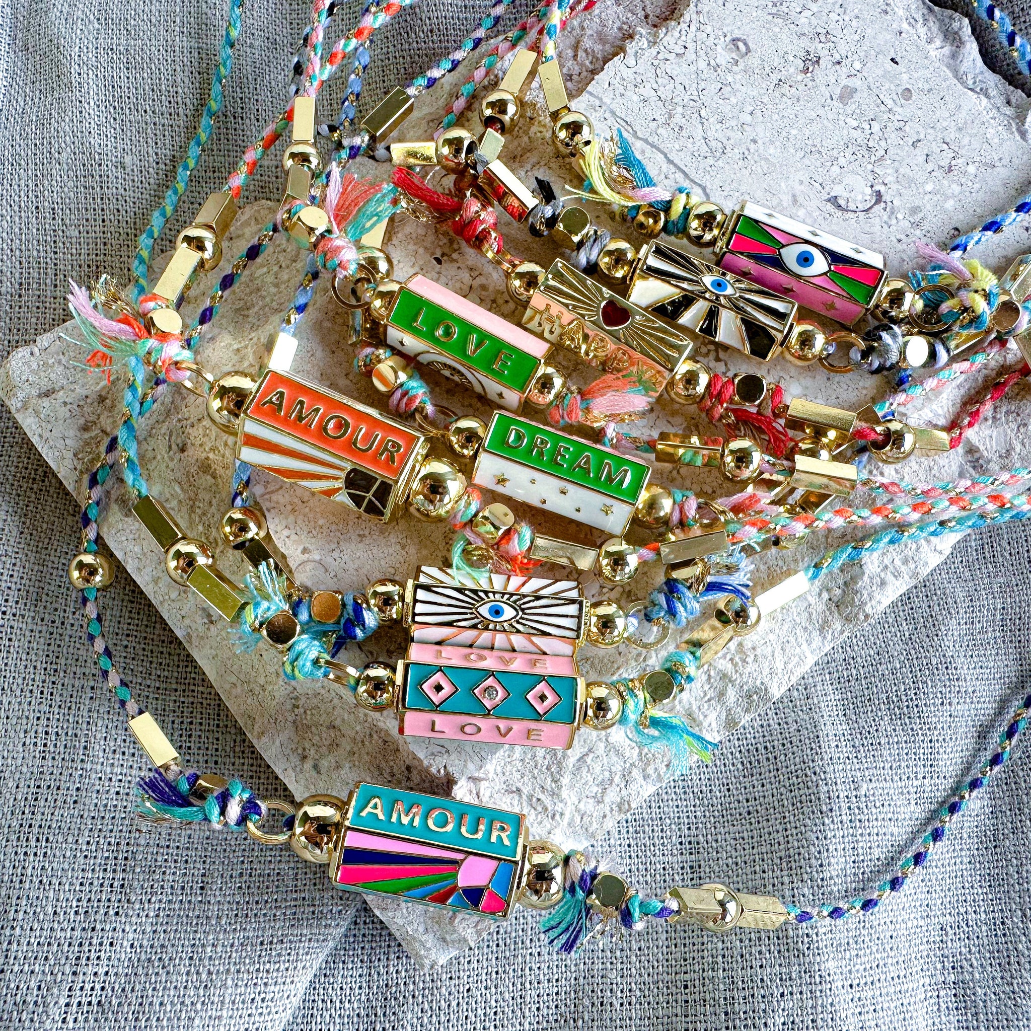Enamel Barrel Necklace