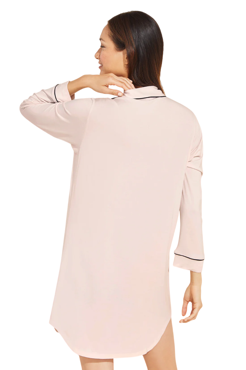 Gisele Sleepshirt - Sorbet Pink/Black