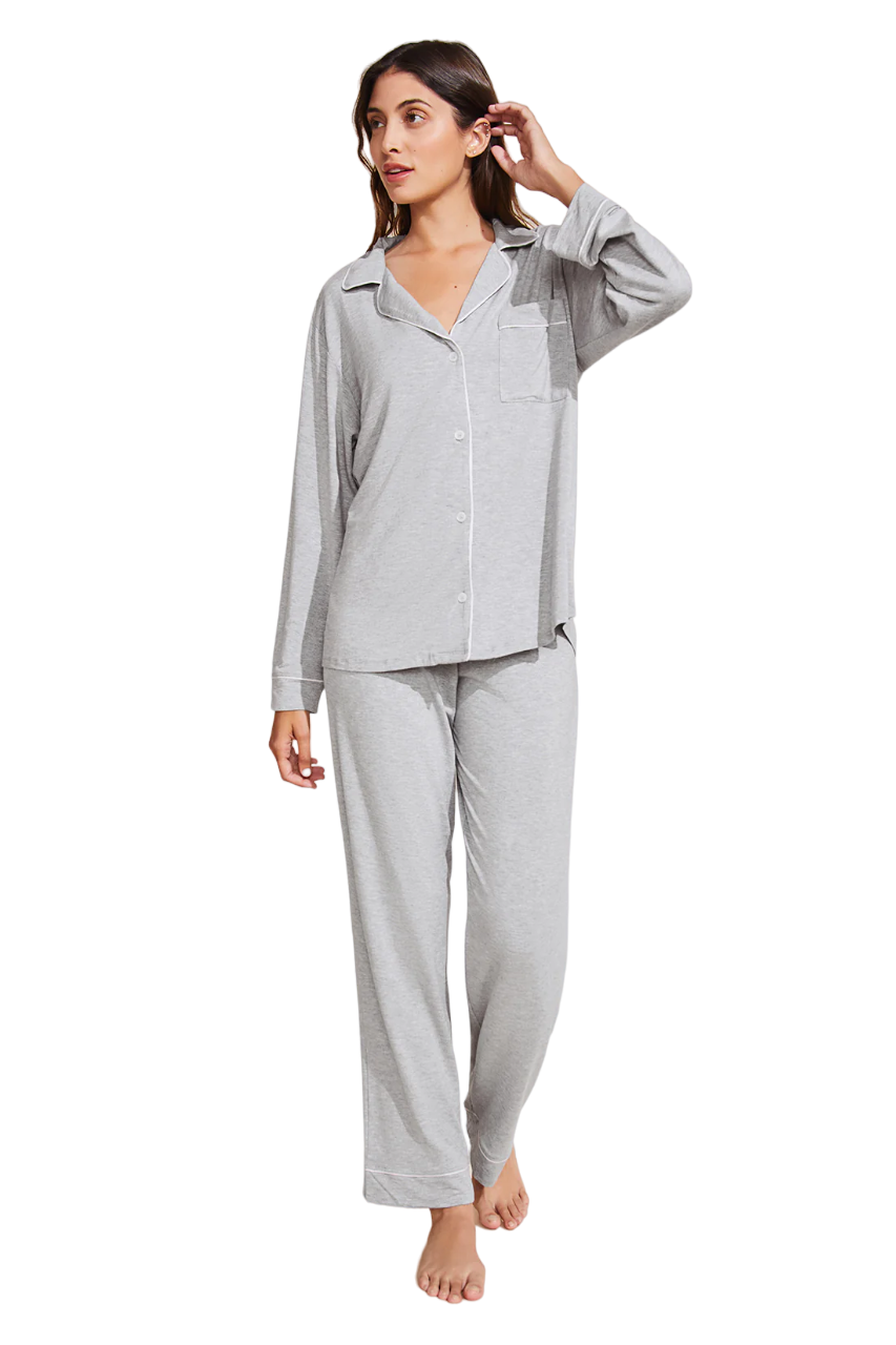 Gisele Long PJ Set - Heather Grey