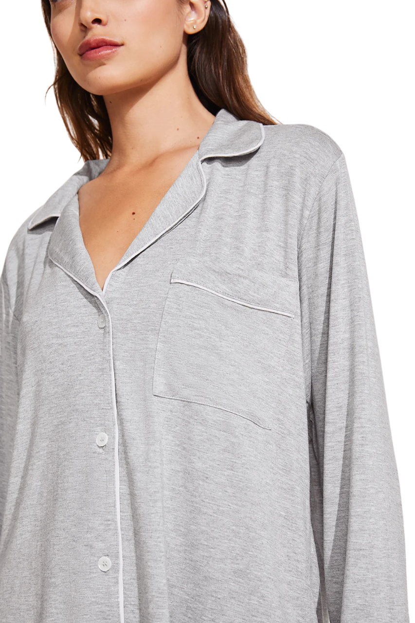 Gisele Long PJ Set - Heather Grey