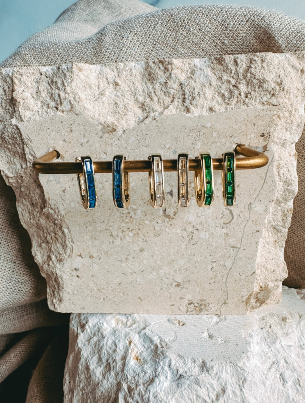 Small Baguette Hoops