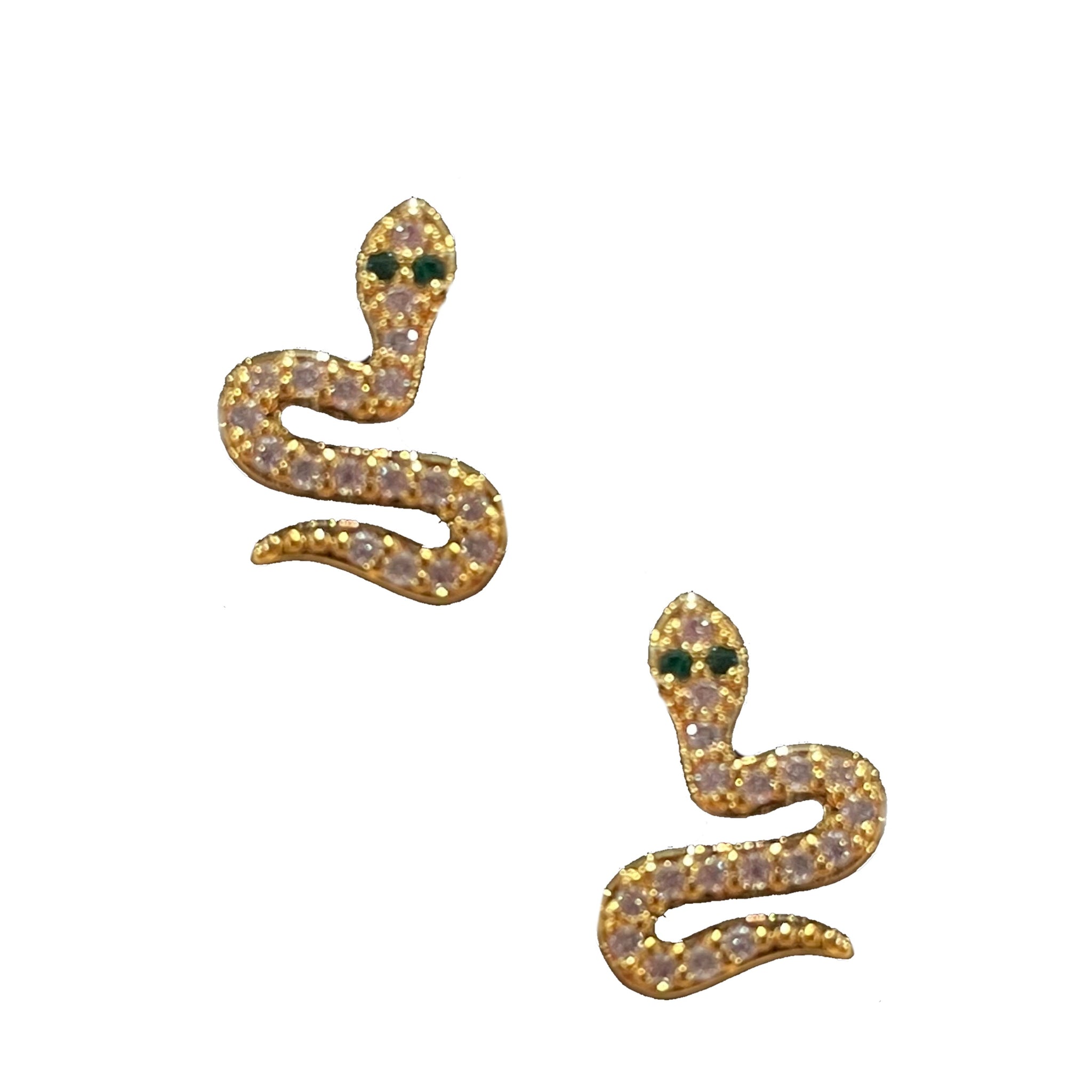 Snake Stud - Gold