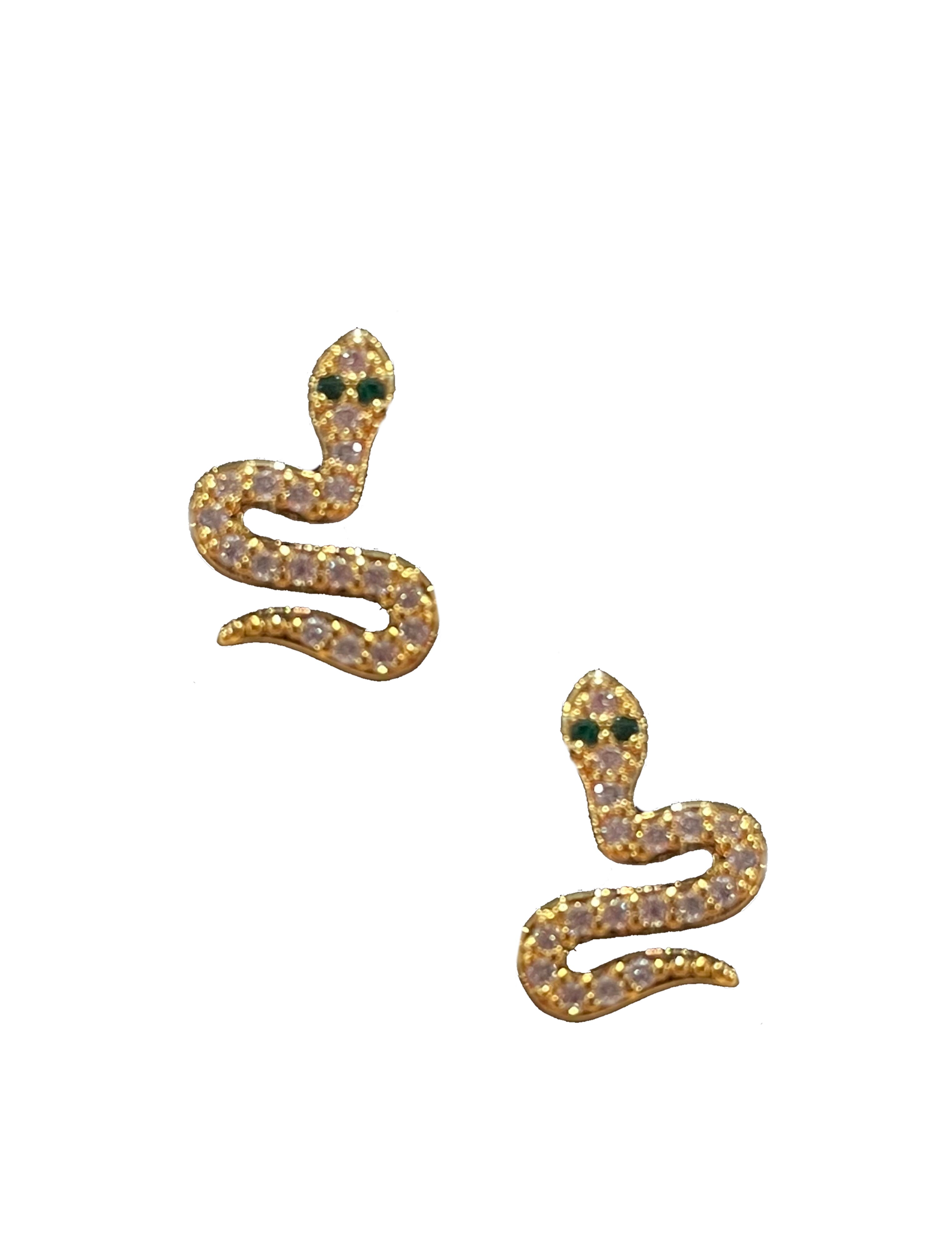 Snake Stud - Gold