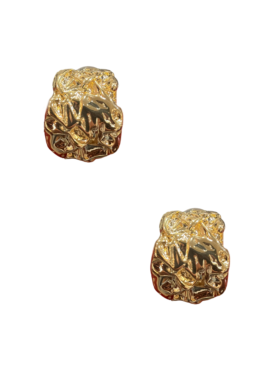 Textured Hoops - Gold