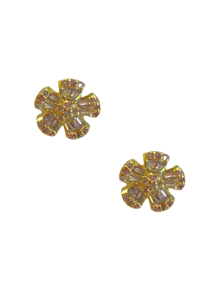 Flower Stud - Gold