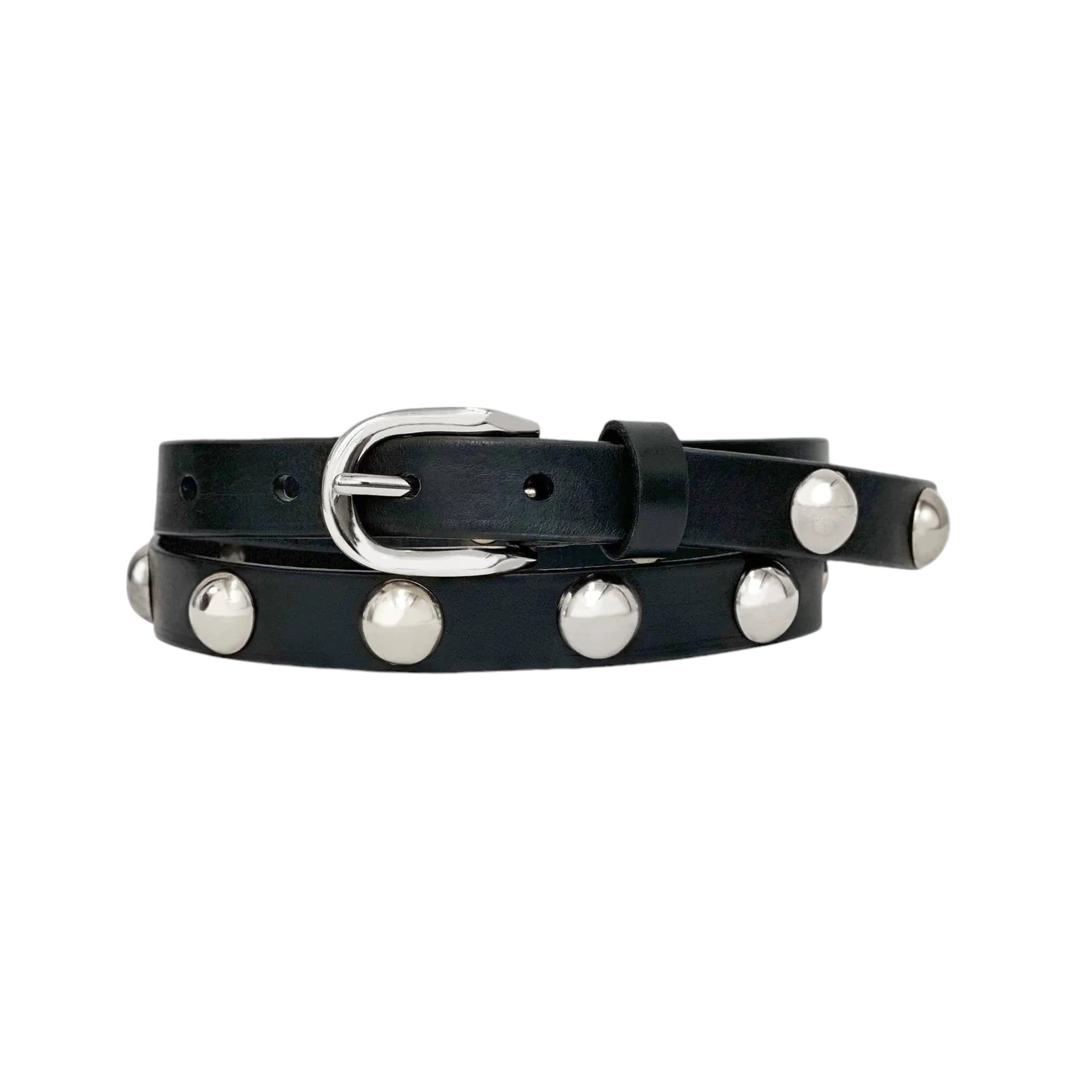 Joni Nappa Belt - Silver/Black
