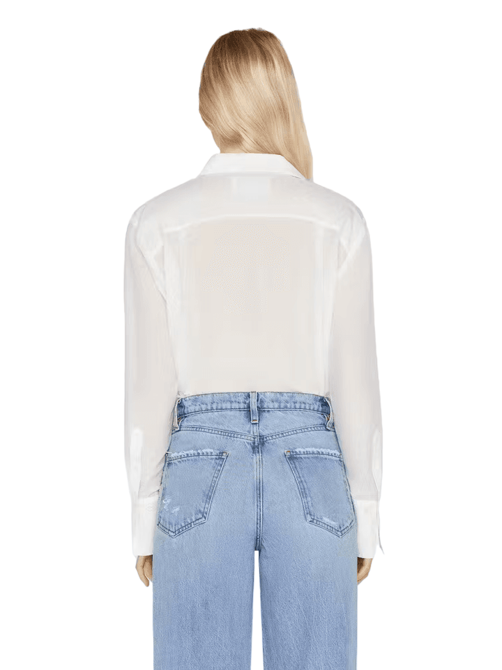 Oversized Tuxedo Shirt - Blanc