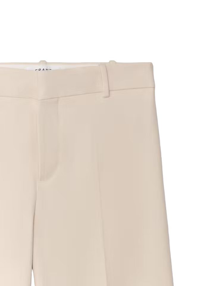 Le Cropped Palazzo Trouser - Bone