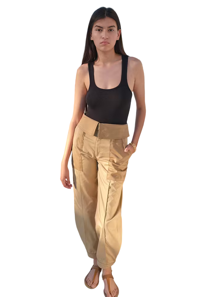 Rib Scoop Neck Tank - Black