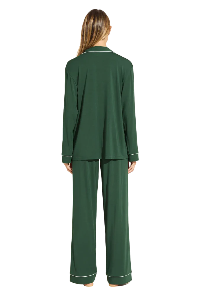 Gisele Long PJ Set - Forest Green