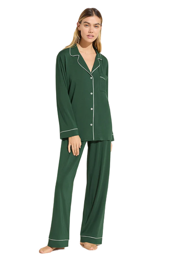 Gisele Long PJ Set - Forest Green