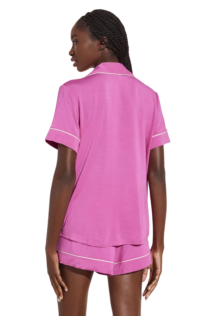 Gisele Relaxed Short PJ Set - Italian Rose/Ivory