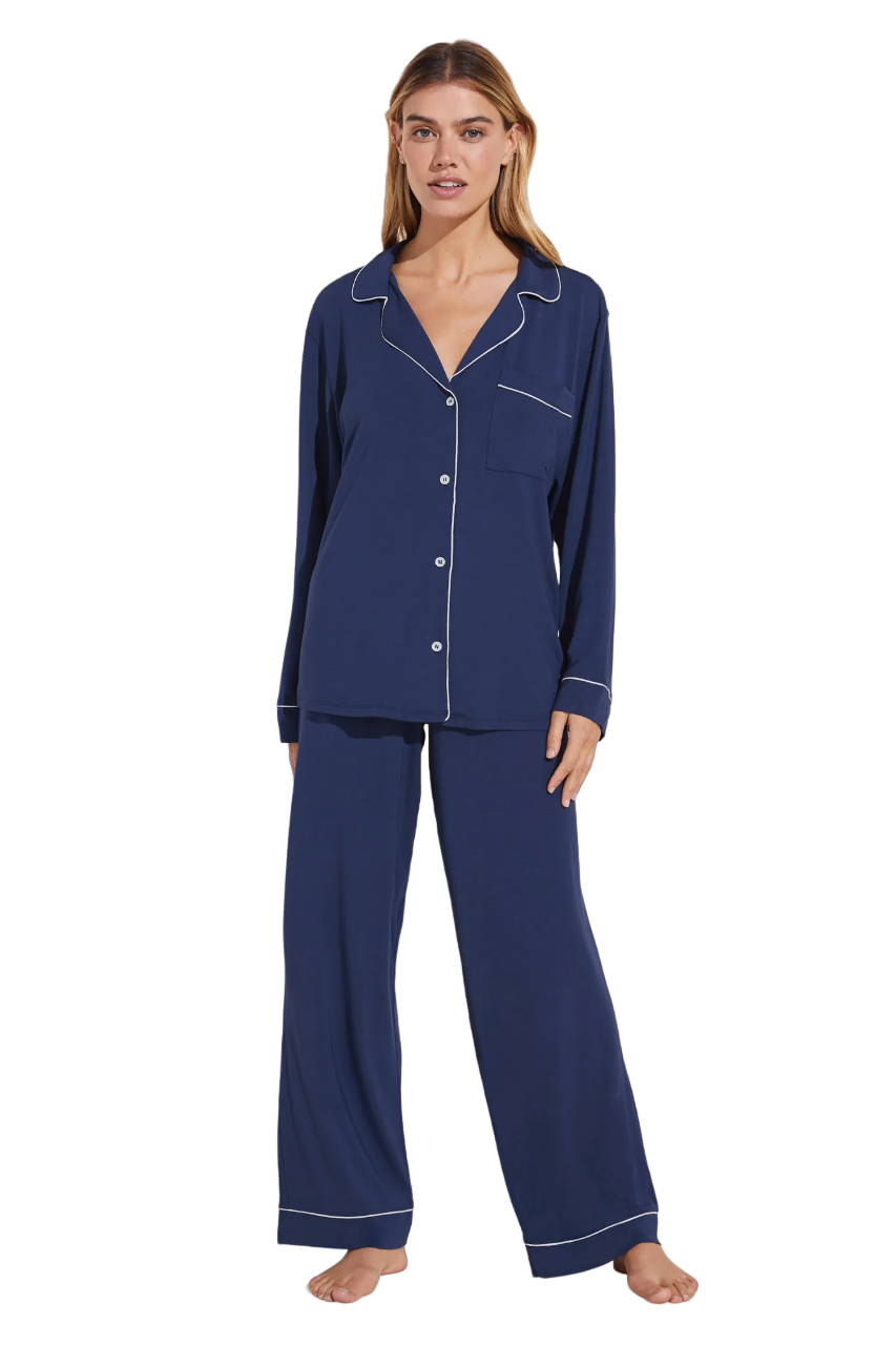 Gisele Long PJ Set - Navy