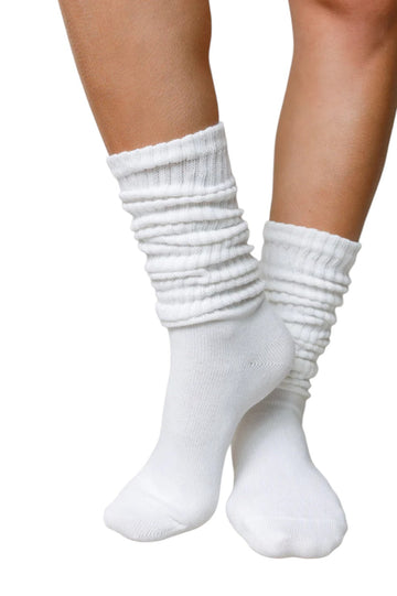 Slouch Socks - White