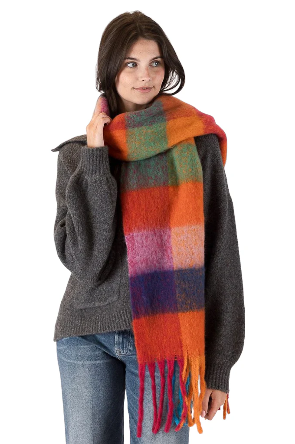 Check Scarf - Multicolour