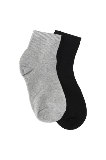 Short Basic Cotton Socks - Black