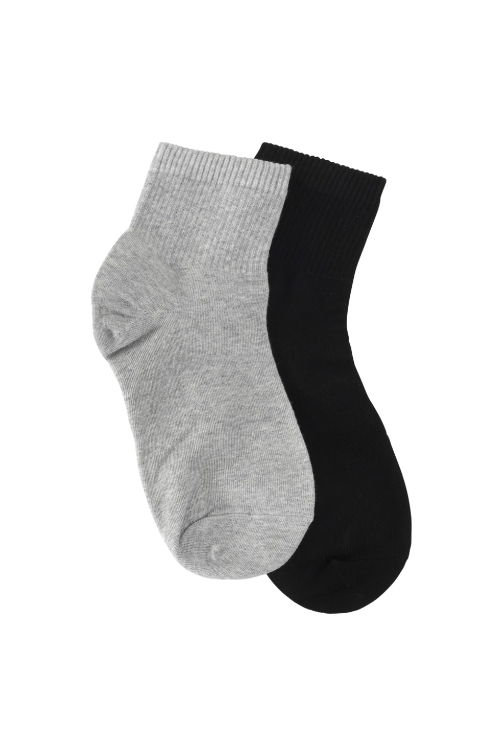 Short Basic Cotton Socks - Black