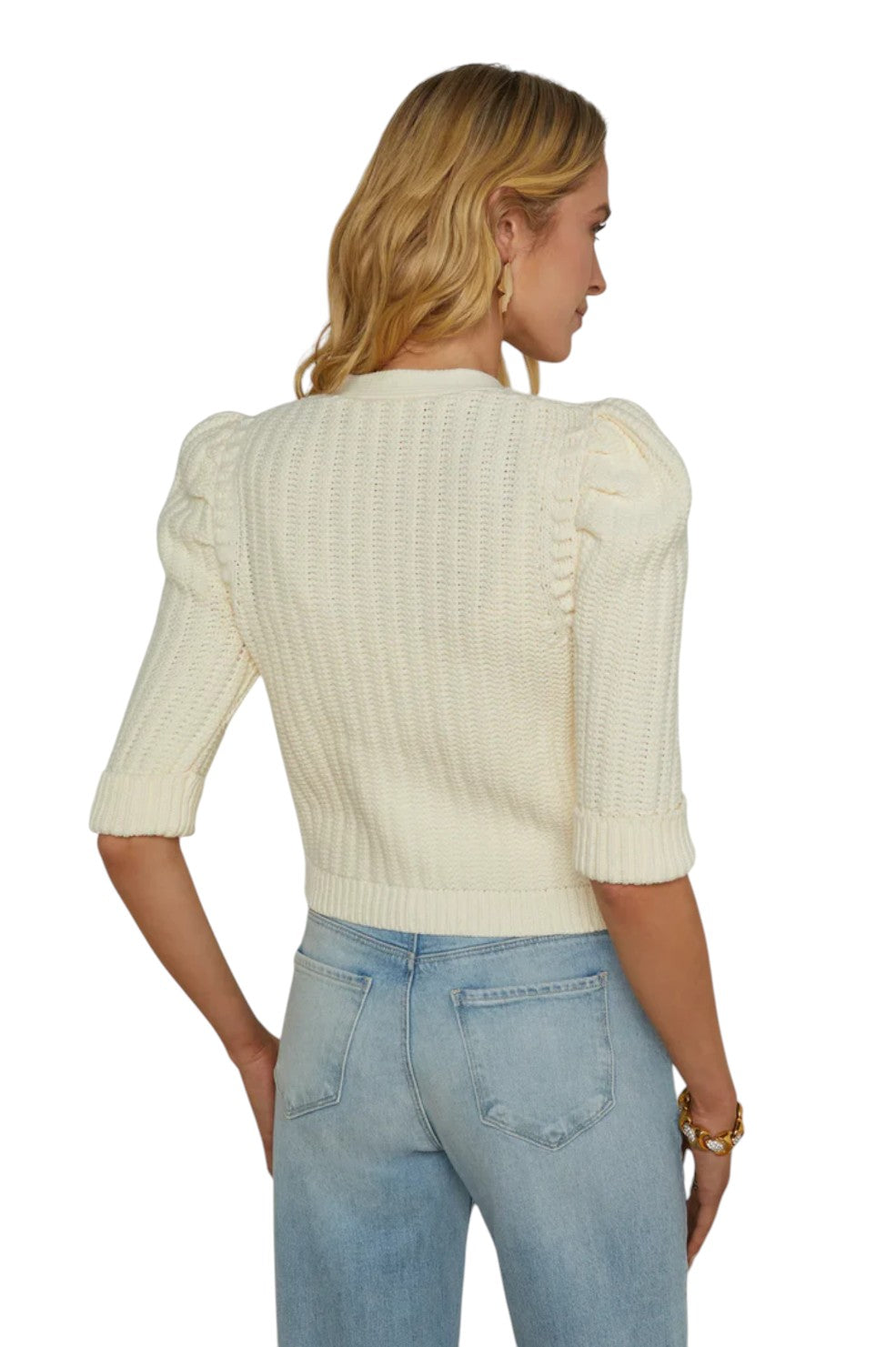 Delilah Cropped Cardigan - Cream