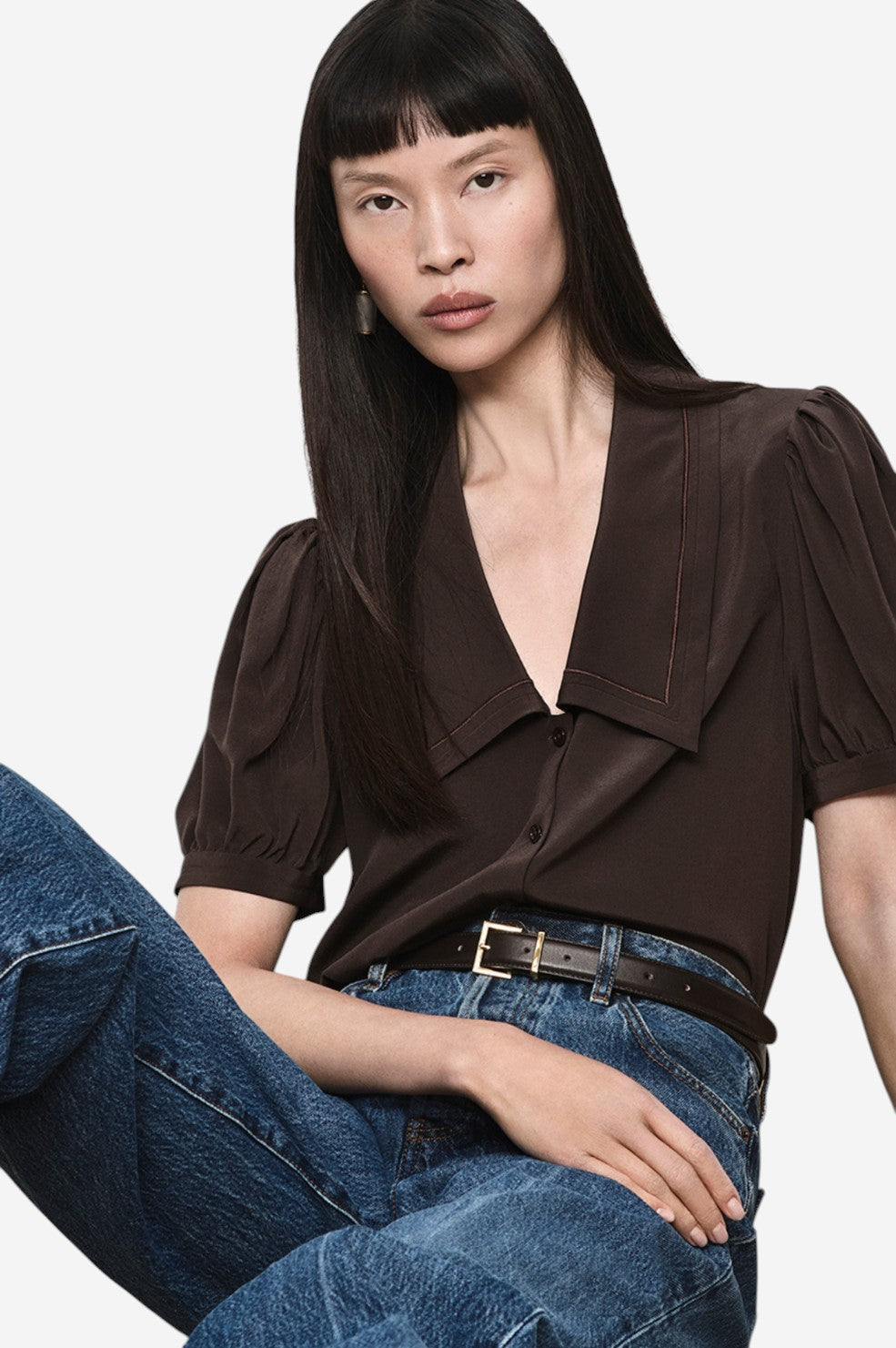 The Sailor Blouse - Coffee