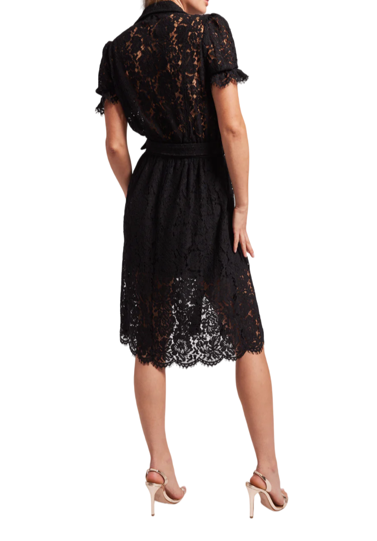 Margot Lace Dress - Black