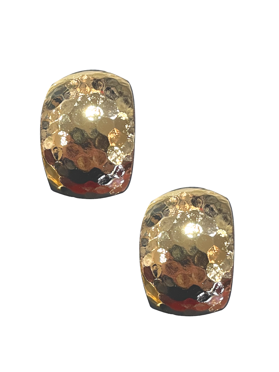Hammered Hoops - Gold