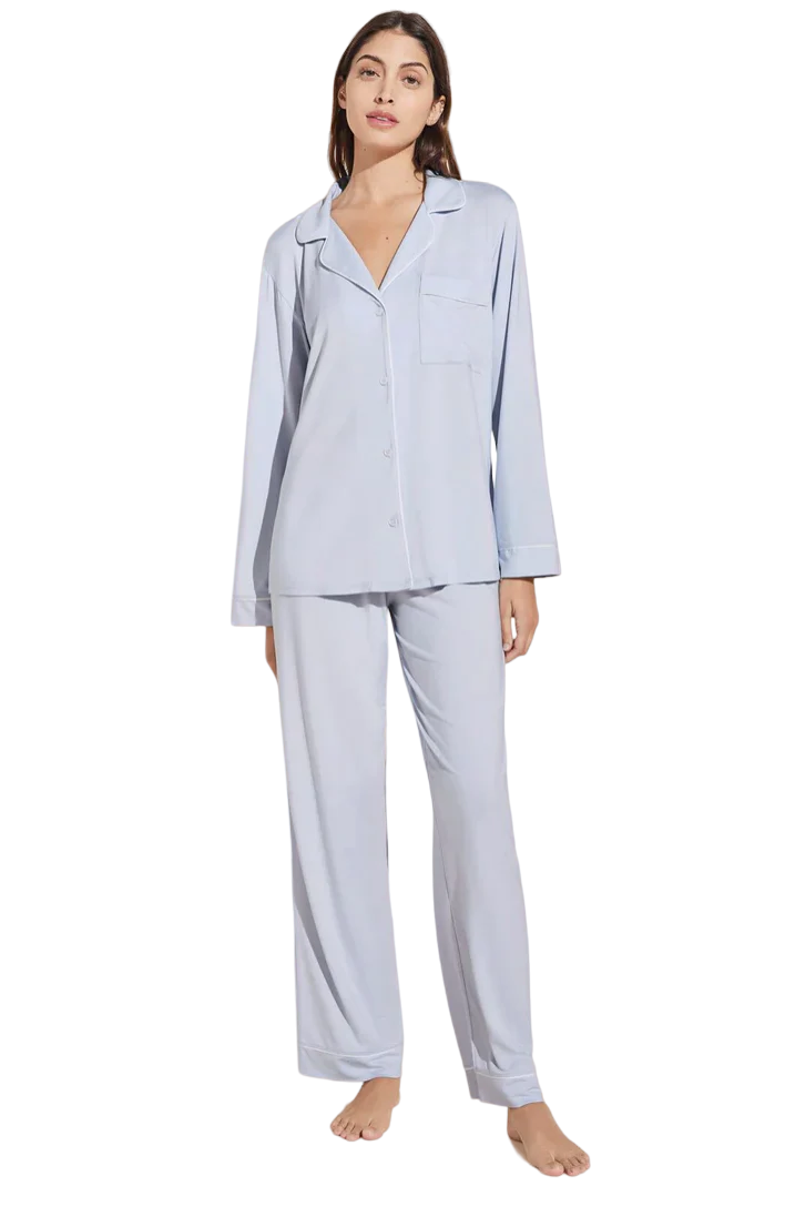 Gisele Long PJ Set - Ice Blue