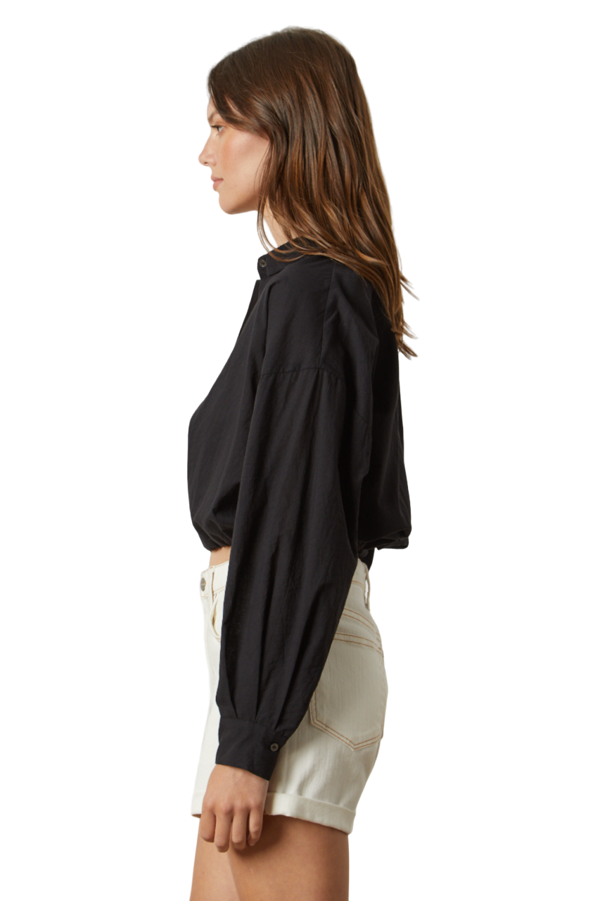 Julia Cotton Shirt - Black