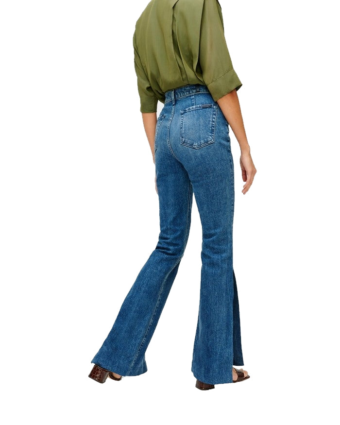 High Slit Flare Jean
