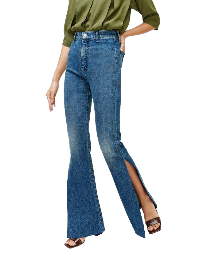 High Slit Flare Jean