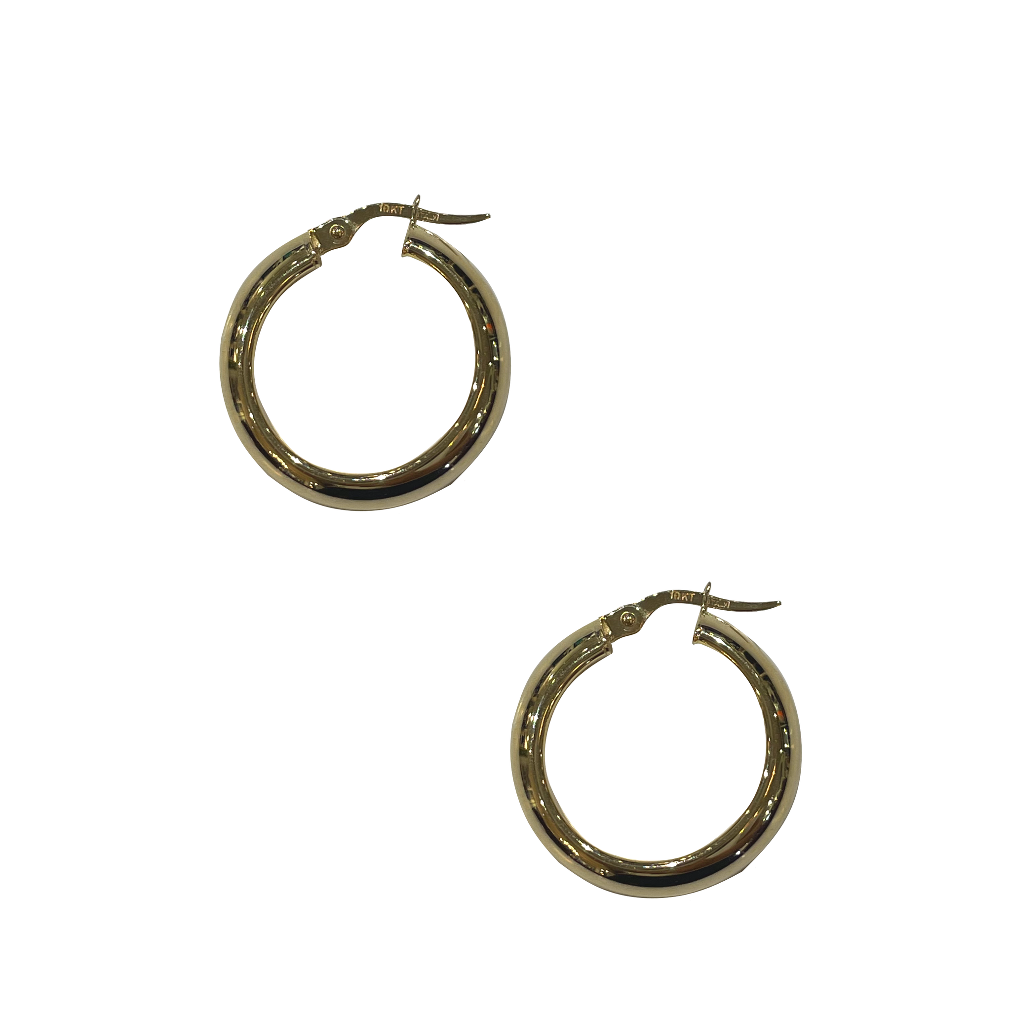 Large 10K Gold Hoops