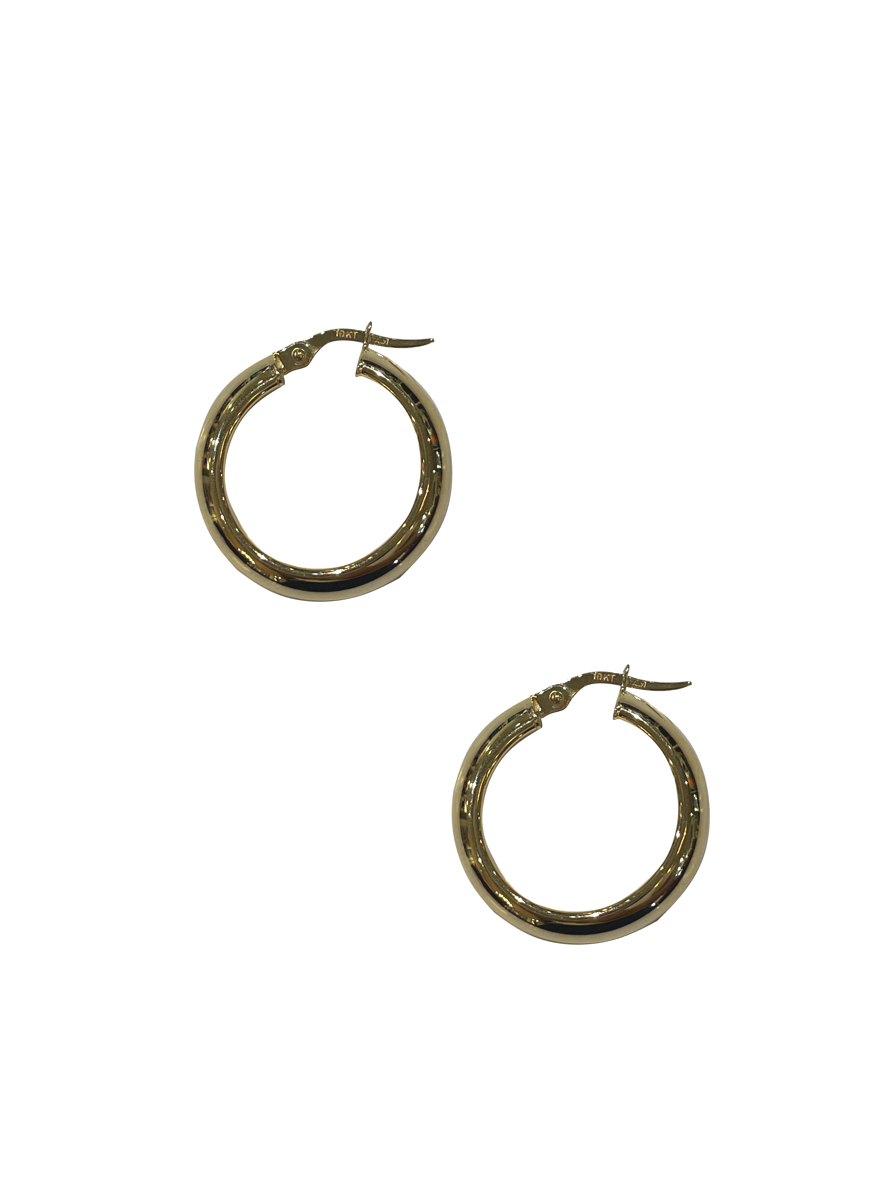 Large 10K Gold Hoops